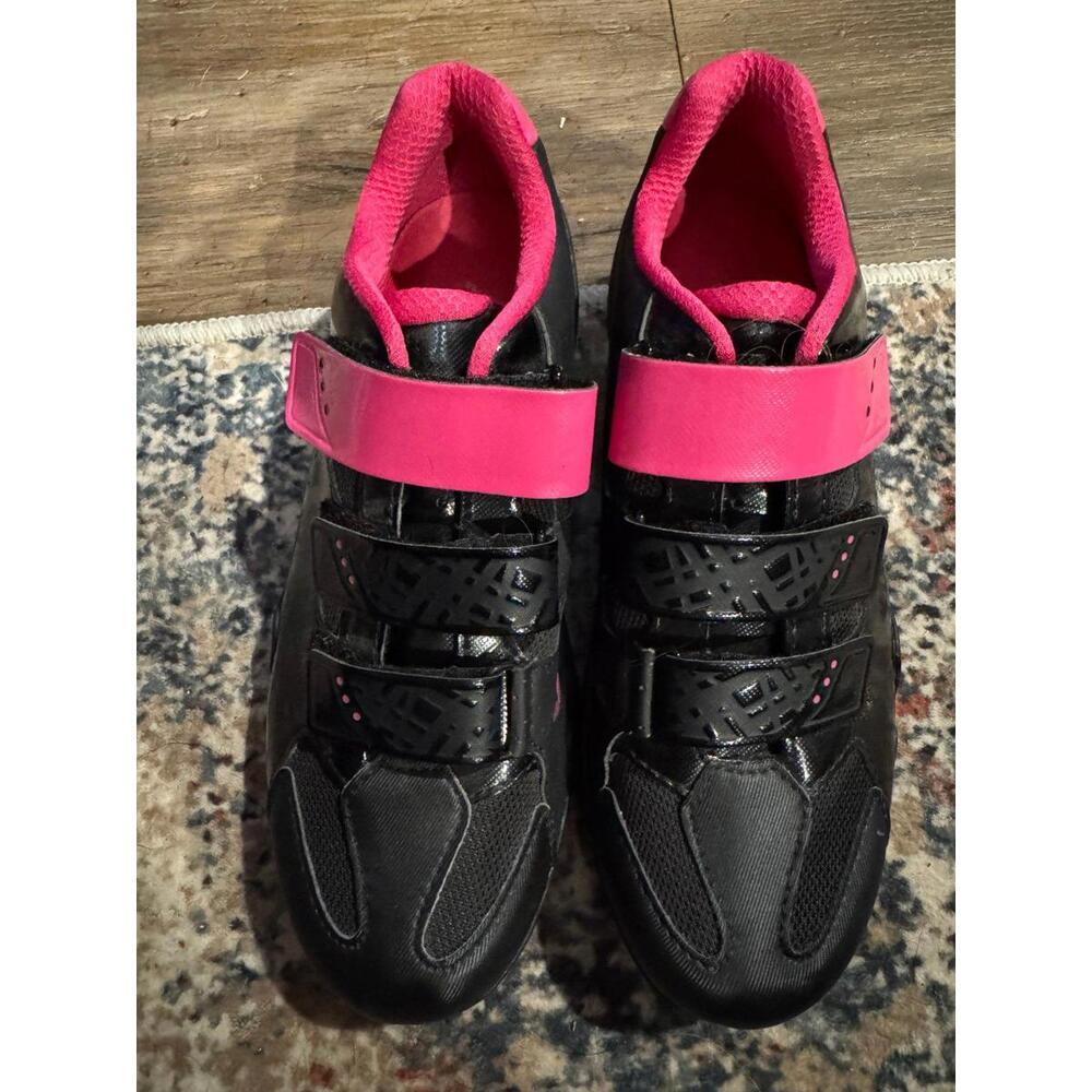 Liv Womens Shoes Fera 2 Off-Road cycling Shoes Black Pink Size 7 EUC - Picture 3 of 7